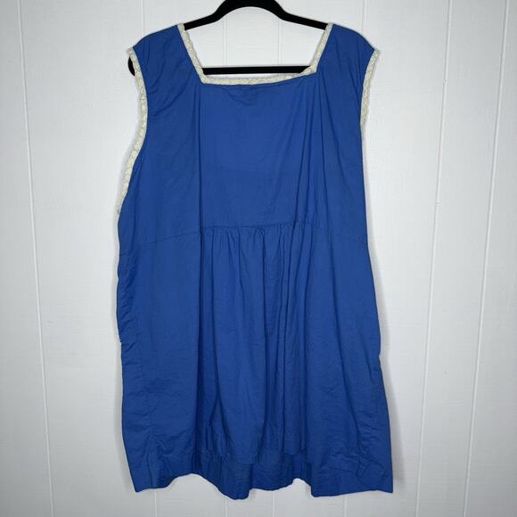 Denim 24/7 Vintage Women’s Floral Embroidered Tunic Tank Cottage Romantic 32W - Picture 2 of 4